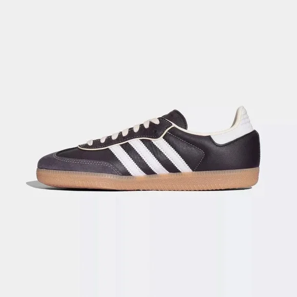 adidas Originals Samba OG Womens Sz 10.5 Aura Black/Cream White Shoes IG6836 NEW - Picture 3 of 8